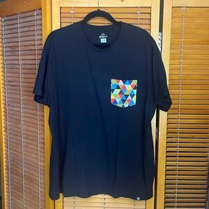 SPRZNY black graphic pocket tee shirt